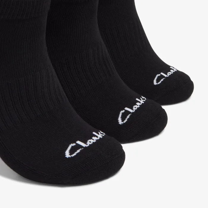 3 Pack Athletic Black Men Clarks Accessories