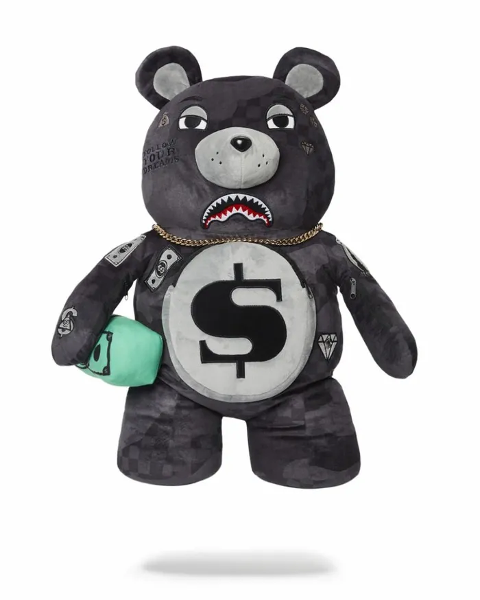 3AM NEVER SLEEP MONEYBEAR TEDDYBEAR BACKPACK Bags SPRAYGROUND