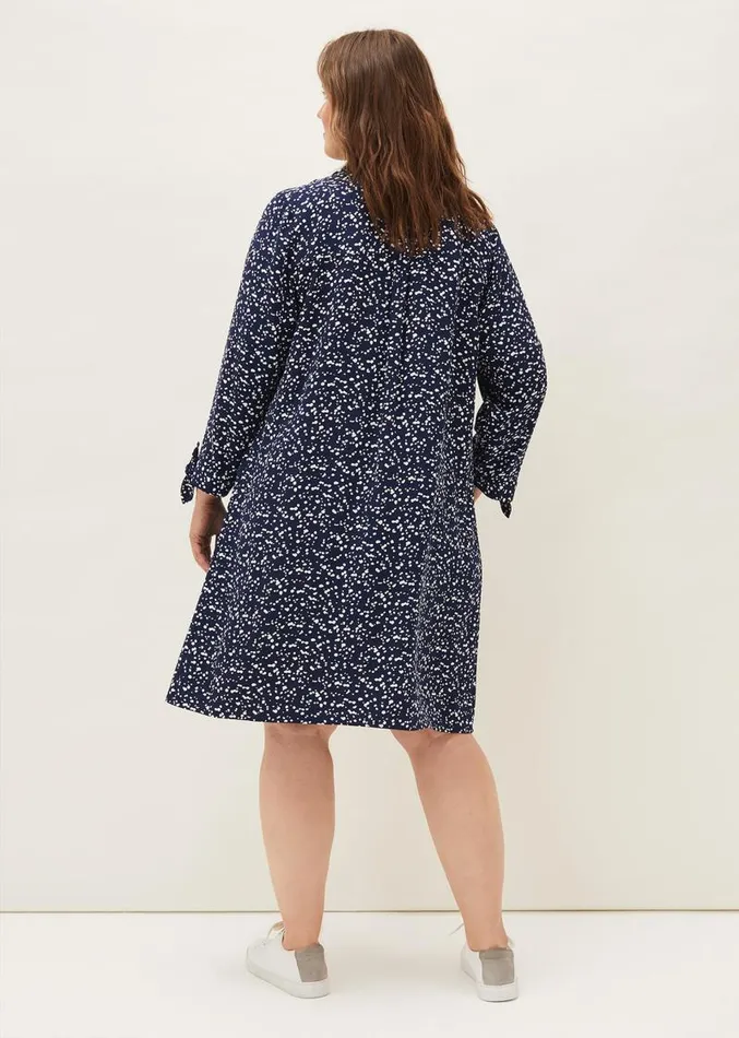 Abigail Spot Swing Dress Navy Women Phase Eight Dresses