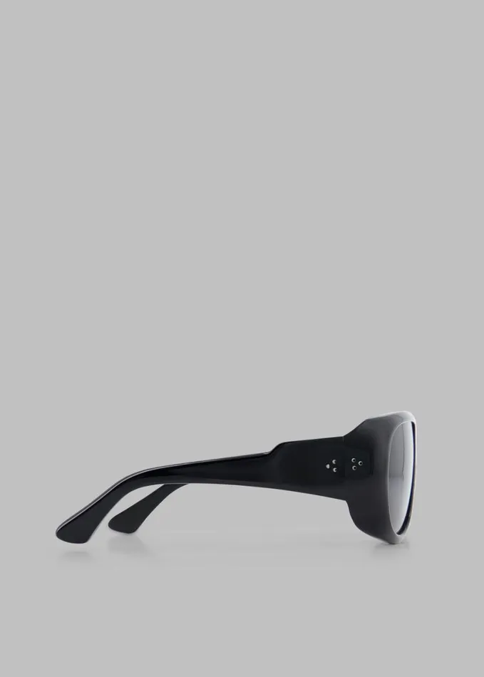 Accessories WomenMen The Frankie Shop Port Tanger Gambia Sunglasses 8211 Black AcetateBlack Lens