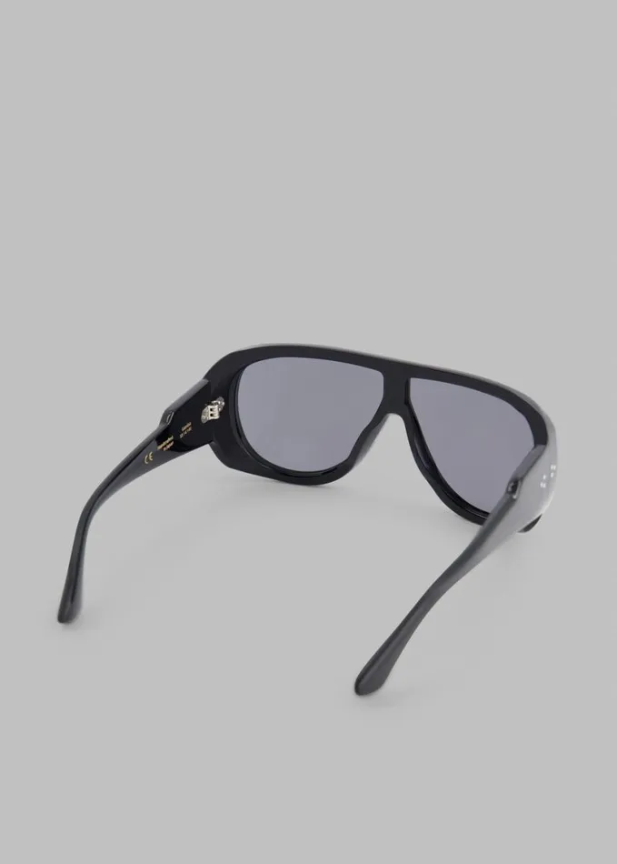 Accessories WomenMen The Frankie Shop Port Tanger Gambia Sunglasses 8211 Black AcetateBlack Lens