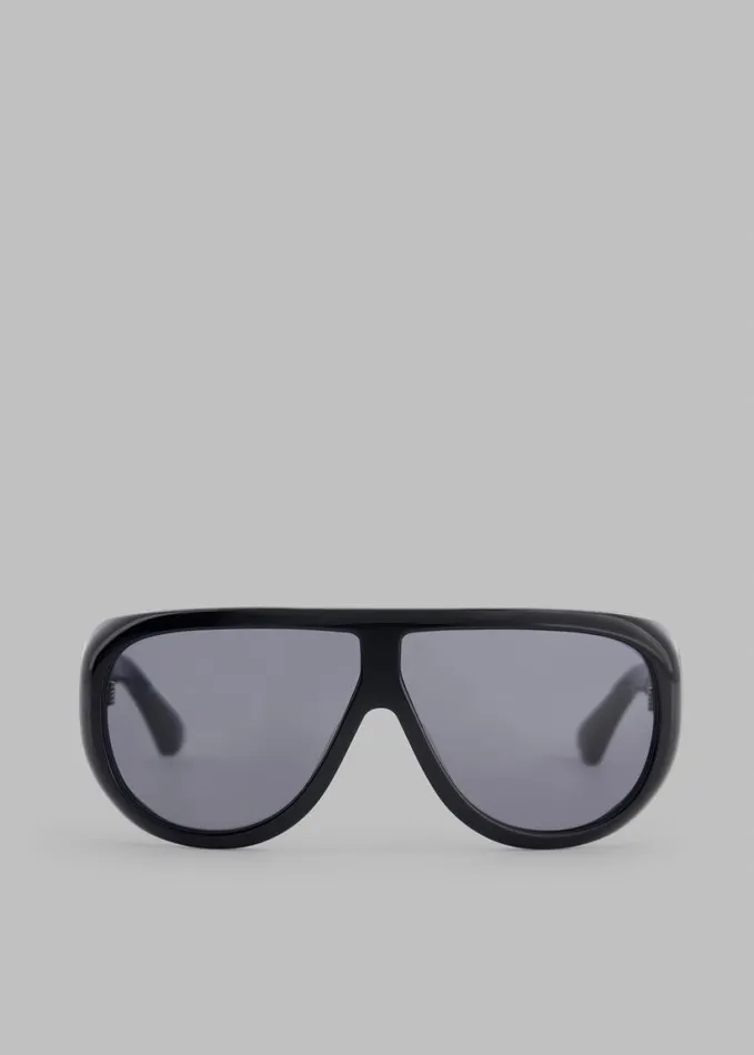 Accessories WomenMen The Frankie Shop Port Tanger Gambia Sunglasses 8211 Black AcetateBlack Lens