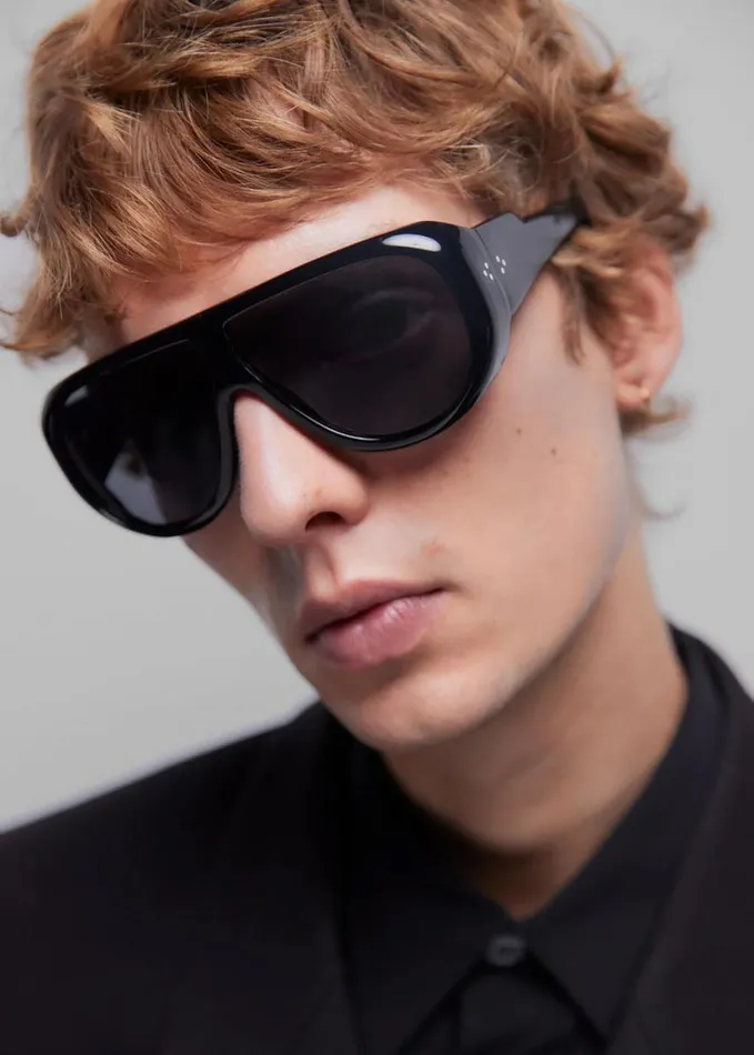 Accessories WomenMen The Frankie Shop Port Tanger Gambia Sunglasses 8211 Black AcetateBlack Lens