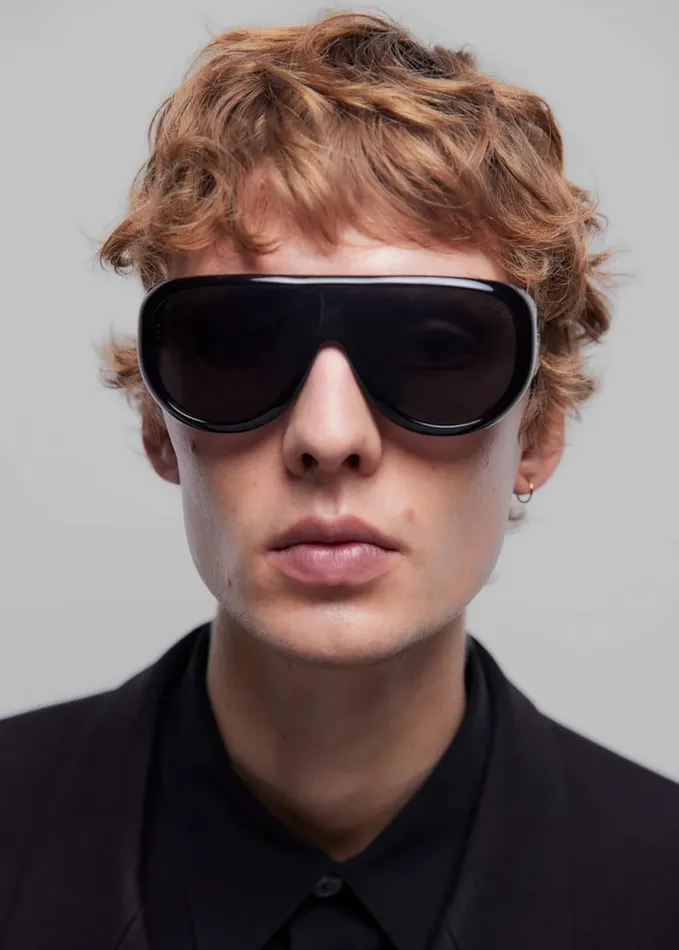 Accessories WomenMen The Frankie Shop Port Tanger Gambia Sunglasses 8211 Black AcetateBlack Lens