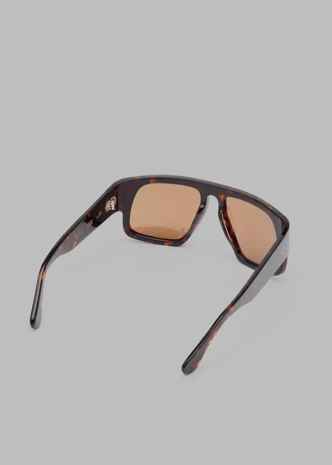 Accessories WomenMen The Frankie Shop Port Tanger Luna Sunglasses 8211 Myrrh AcetateTobacco Lens