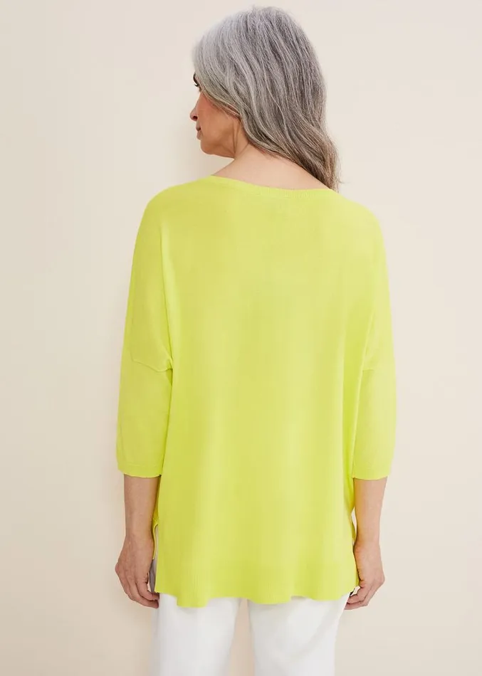 Adriana Stepped Hem Knit Lime Women Phase Eight Knitwear