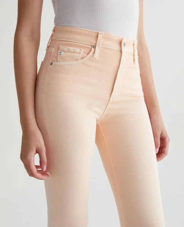 AG Jeans Denim Women Farrah Boot Crop HIWHITE MELLOW PEACH AG Jeans Denim Women Farrah Boot Crop HIWHITE MELLOW PEACH