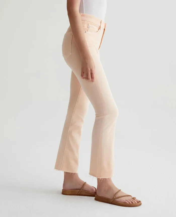 AG Jeans Denim Women Farrah Boot Crop HIWHITE MELLOW PEACH AG Jeans Denim Women Farrah Boot Crop HIWHITE MELLOW PEACH
