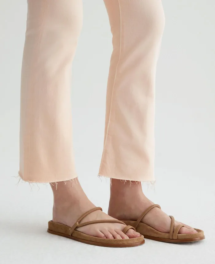 AG Jeans Denim Women Farrah Boot Crop HIWHITE MELLOW PEACH AG Jeans Denim Women Farrah Boot Crop HIWHITE MELLOW PEACH
