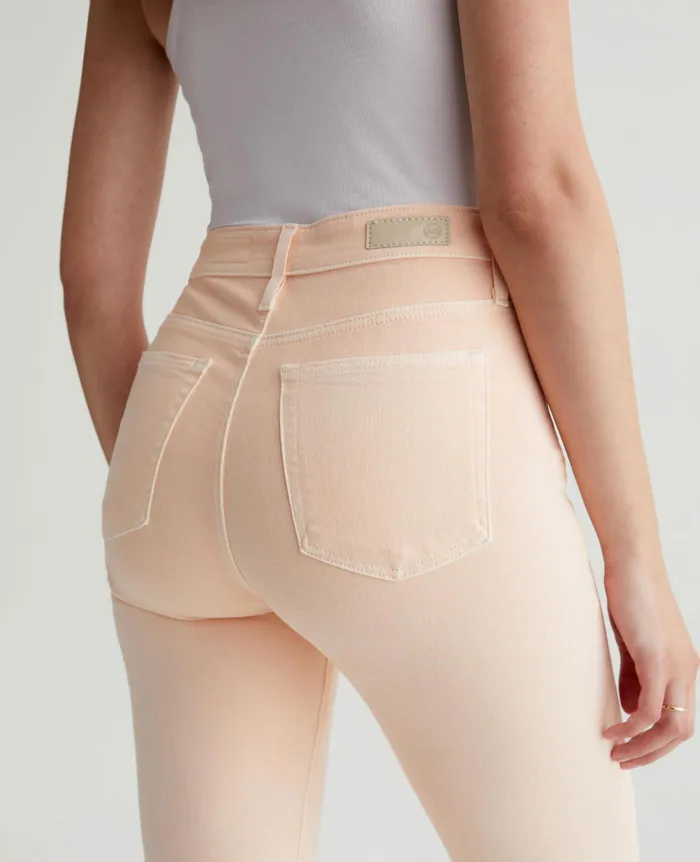 AG Jeans Denim Women Farrah Boot Crop HIWHITE MELLOW PEACH AG Jeans Denim Women Farrah Boot Crop HIWHITE MELLOW PEACH