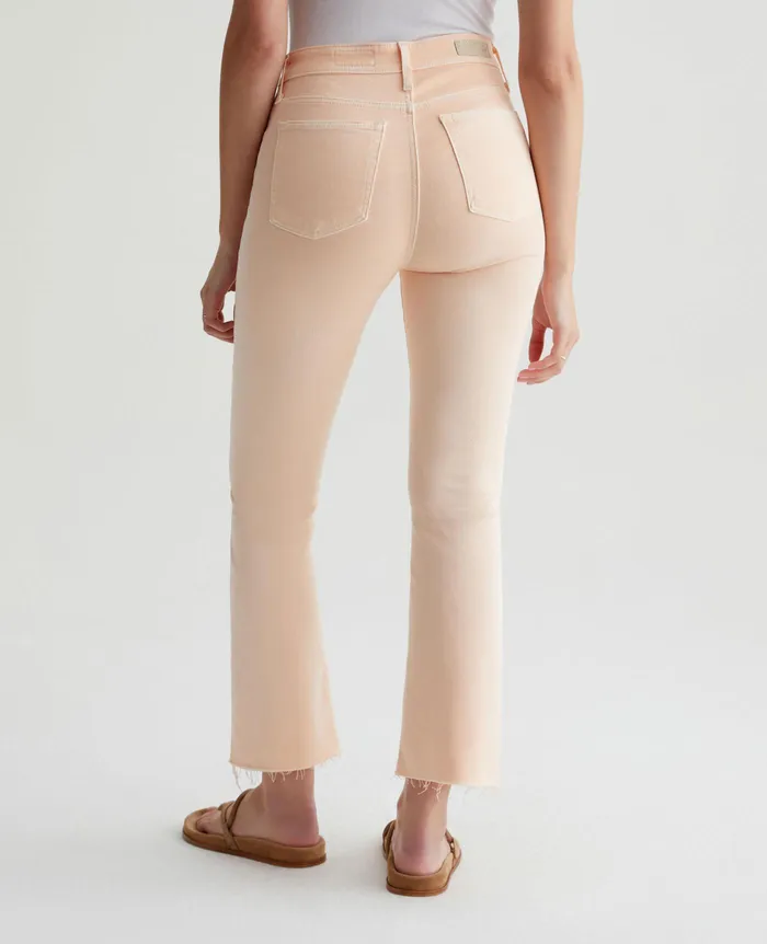 AG Jeans Denim Women Farrah Boot Crop HIWHITE MELLOW PEACH AG Jeans Denim Women Farrah Boot Crop HIWHITE MELLOW PEACH