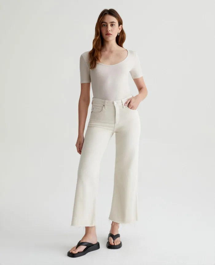 AG Jeans Denim Women Saige Wide Leg Crop DRIED SPRING