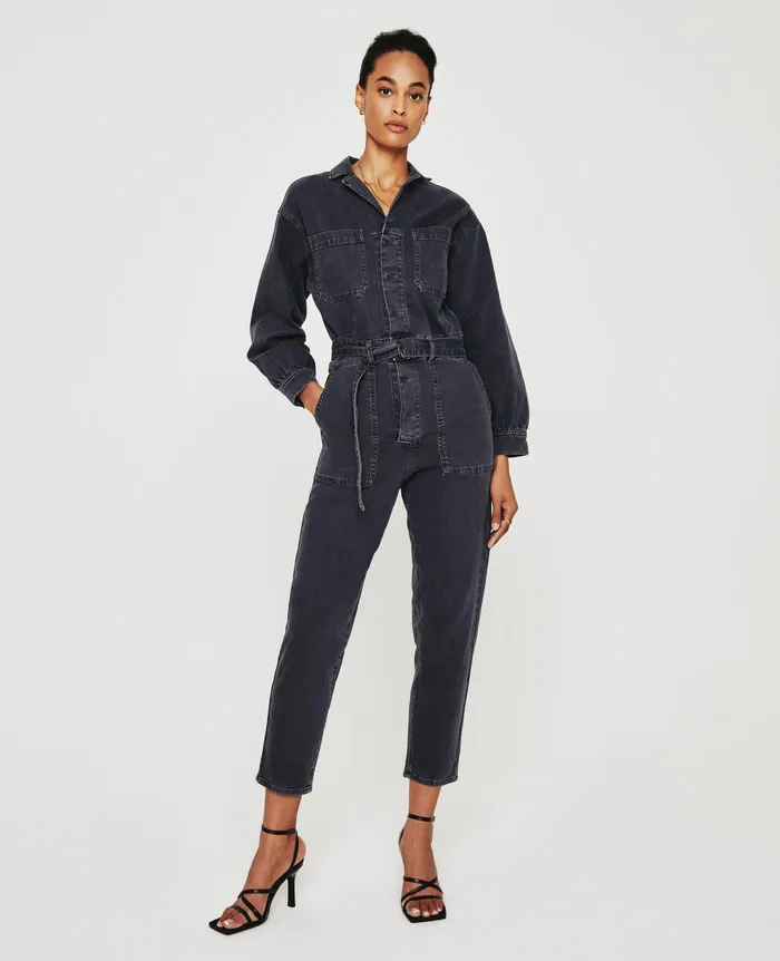 AG Jeans Dresses and More Women Ryleigh Jumpsuit SULFUR BLACK