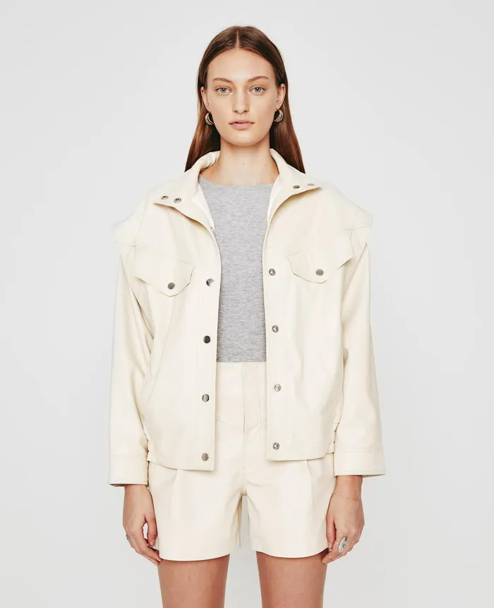 AG Jeans Jackets Women Santana Jacket IVORY DUST
