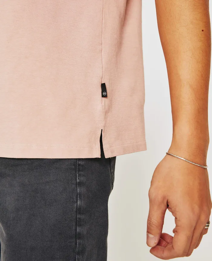 AG Jeans Polos Men Bryce Johnny Collar ROSE CLOUD AG Jeans Polos Men Bryce Johnny Collar ROSE CLOUD