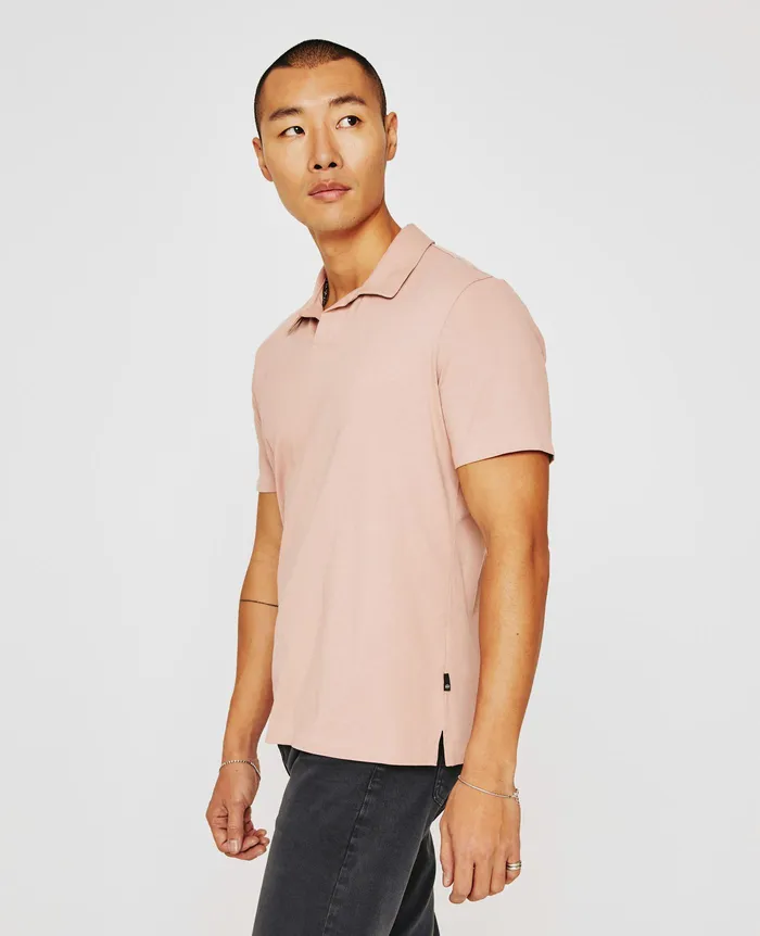 AG Jeans Polos Men Bryce Johnny Collar ROSE CLOUD AG Jeans Polos Men Bryce Johnny Collar ROSE CLOUD
