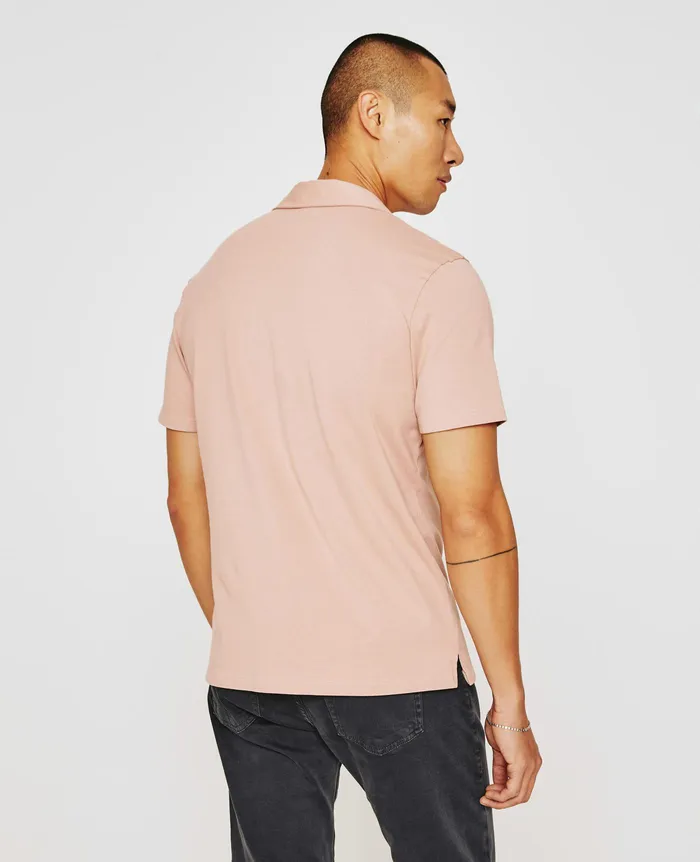 AG Jeans Polos Men Bryce Johnny Collar ROSE CLOUD AG Jeans Polos Men Bryce Johnny Collar ROSE CLOUD