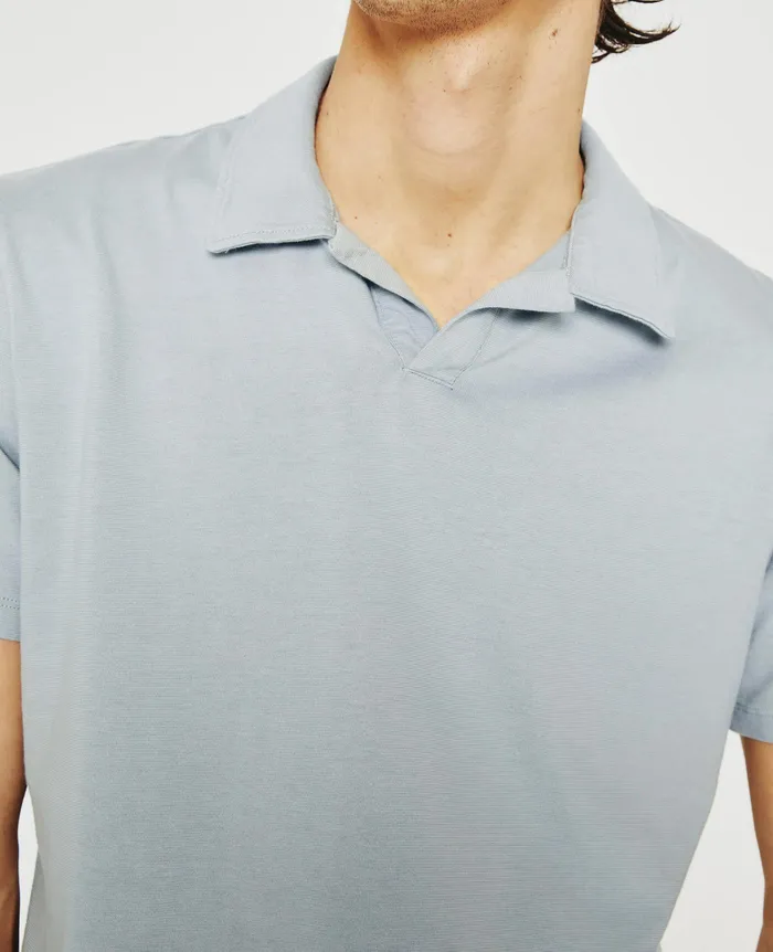 AG Jeans Polos Men Bryce Johnny Collar WHITE SANDS AG Jeans Polos Men Bryce Johnny Collar WHITE SANDS