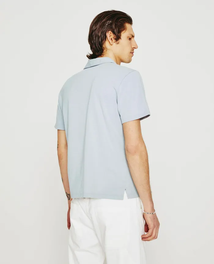 AG Jeans Polos Men Bryce Johnny Collar WHITE SANDS AG Jeans Polos Men Bryce Johnny Collar WHITE SANDS