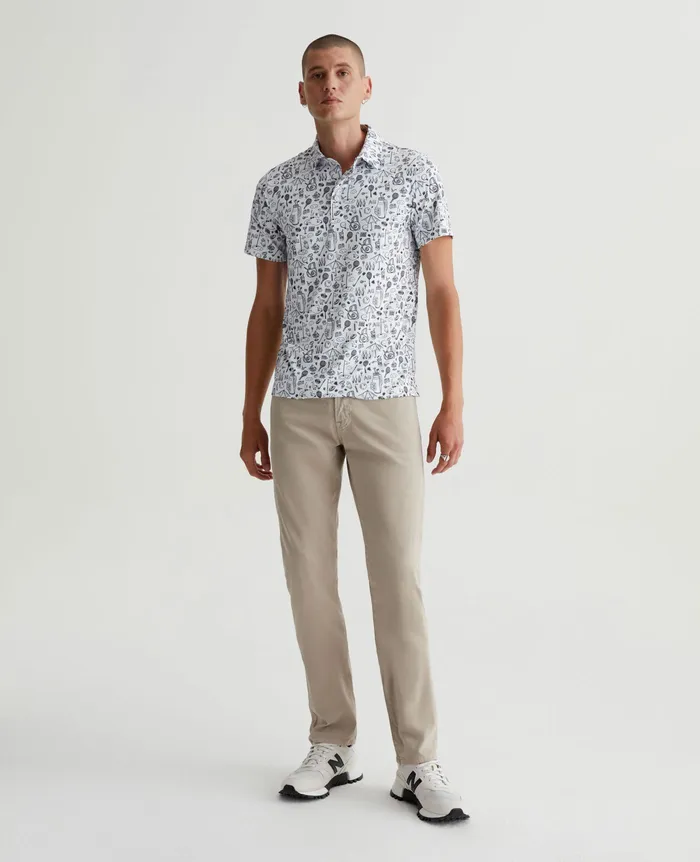 AG Jeans Polos Men Bryce Polo SPORTS DOODLE WHITE AG Jeans Polos Men Bryce Polo SPORTS DOODLE WHITE