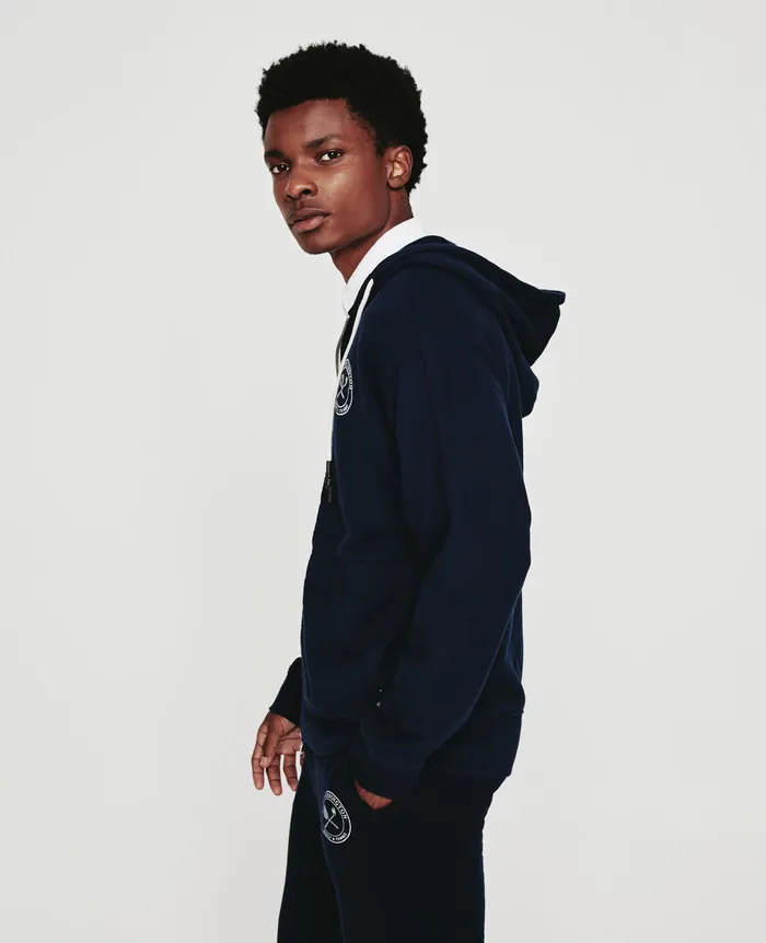 AG Jeans Sweatshirts Men Weddington Zip Hoodie EB WEDDINGTON CREST COURT NAVY AG Jeans Sweatshirts Men Weddington Zip Hoodie EB WEDDINGTON CREST COURT NAVY