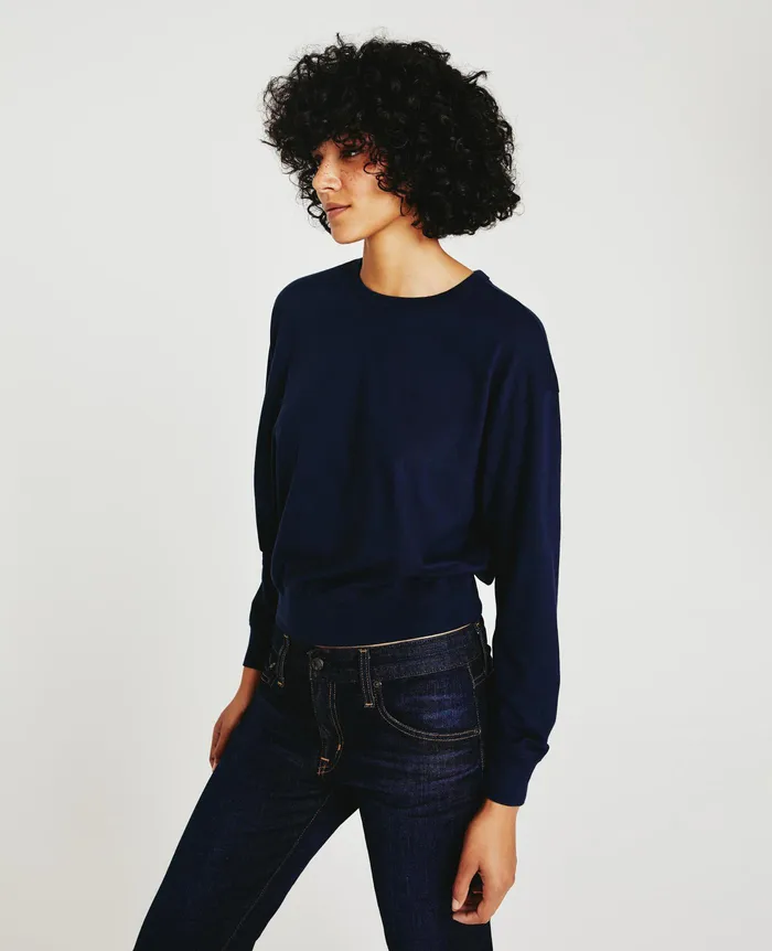AG Jeans Sweatshirts Women Karter Pullover DEEP NAVY
