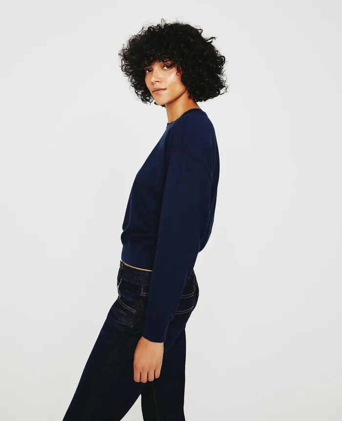 AG Jeans Sweatshirts Women Karter Pullover DEEP NAVY AG Jeans Sweatshirts Women Karter Pullover DEEP NAVY