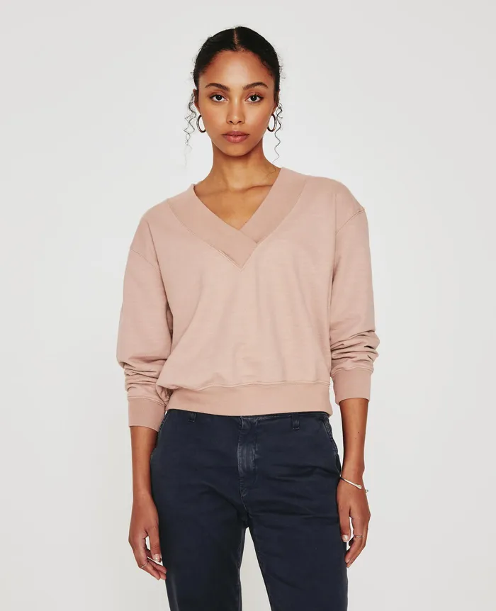 AG Jeans Sweatshirts Women Nova Vee ROSE CLOUD