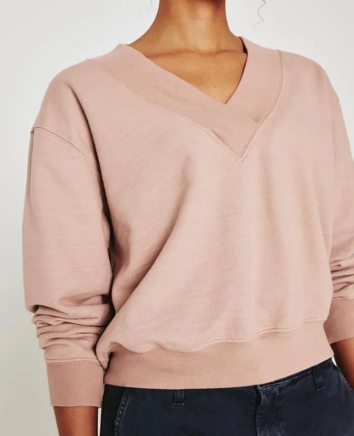 AG Jeans Sweatshirts Women Nova Vee ROSE CLOUD AG Jeans Sweatshirts Women Nova Vee ROSE CLOUD