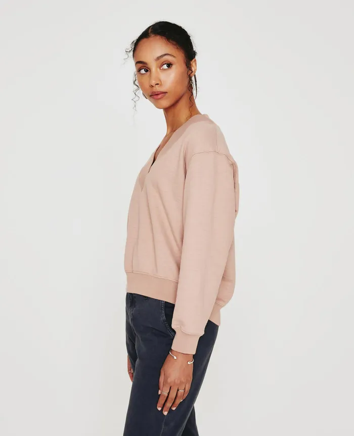AG Jeans Sweatshirts Women Nova Vee ROSE CLOUD AG Jeans Sweatshirts Women Nova Vee ROSE CLOUD