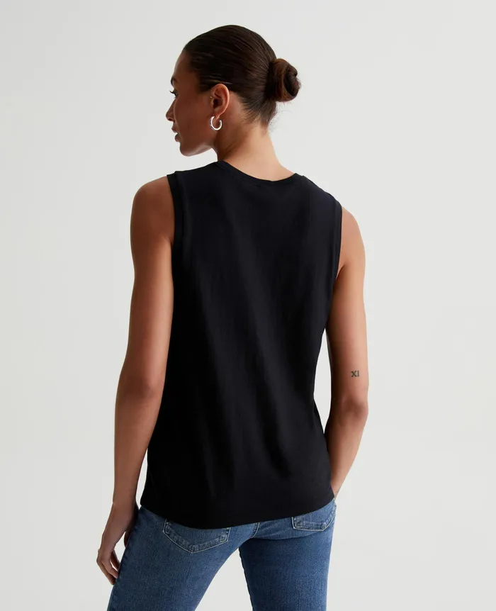 AG Jeans Tees and Tanks Women Jagger Muscle Tank TRUE BLACK AG Jeans Tees and Tanks Women Jagger Muscle Tank TRUE BLACK