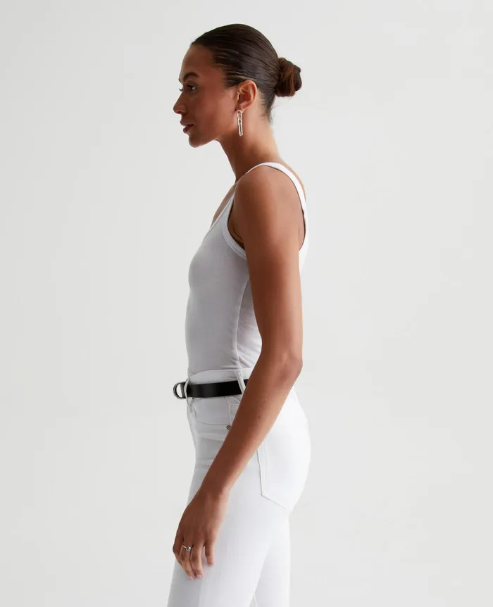 AG Jeans Tees and Tanks Women Jaxon Tank TRUE WHITE AG Jeans Tees and Tanks Women Jaxon Tank TRUE WHITE