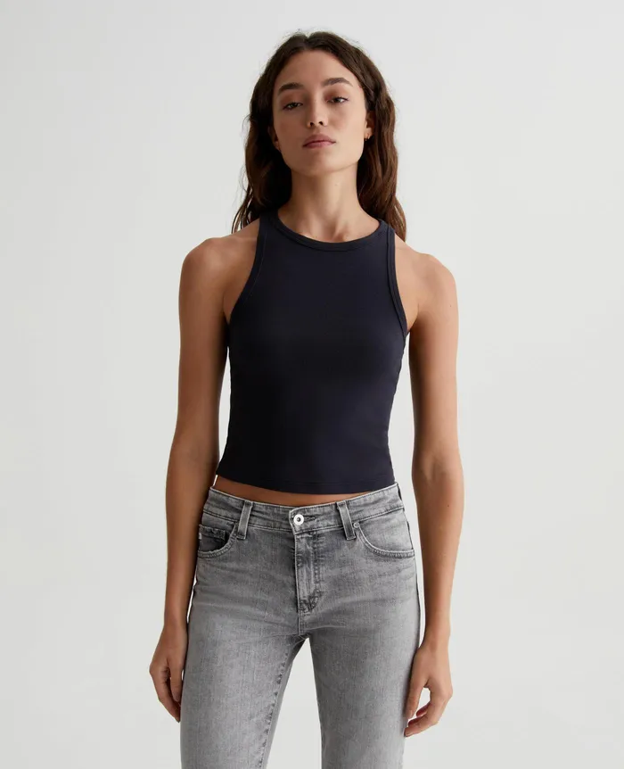 AG Jeans Tees and Tanks Women Olive Tank EXBLACK