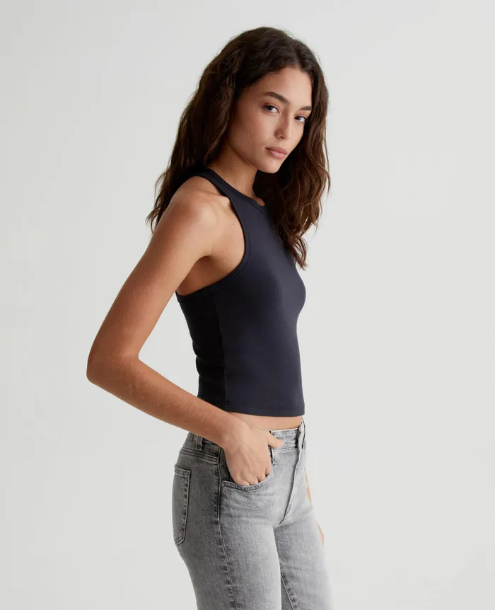 AG Jeans Tees and Tanks Women Olive Tank EXBLACK AG Jeans Tees and Tanks Women Olive Tank EXBLACK