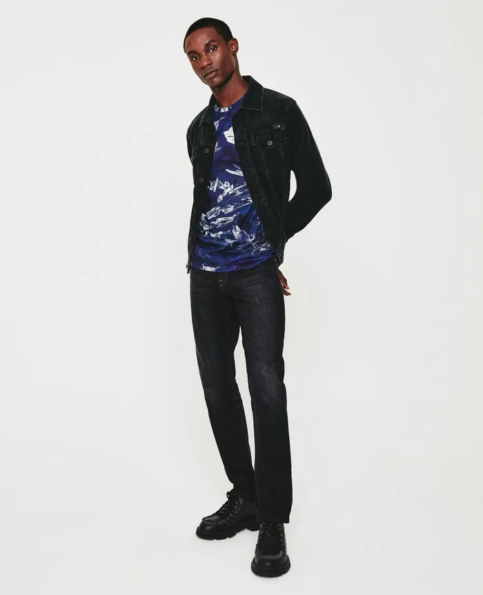 AG Jeans Tees Men Bryce Crew GARDEN CAMO NAVY MULTI AG Jeans Tees Men Bryce Crew GARDEN CAMO NAVY MULTI