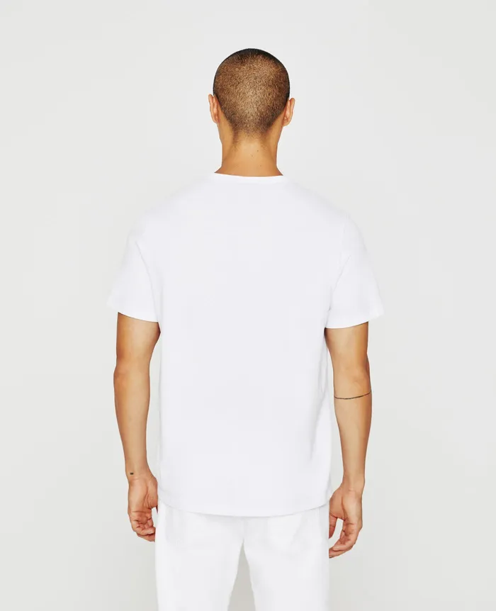 AG Jeans Tees Men Bryce Short Sleeve Henley TRUE WHITE AG Jeans Tees Men Bryce Short Sleeve Henley TRUE WHITE