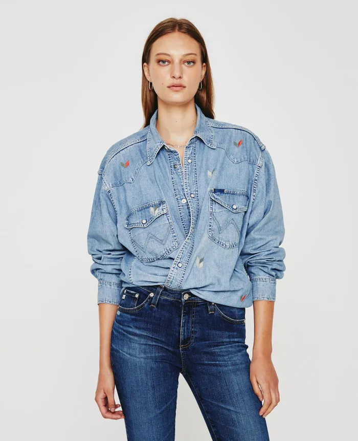 AG Jeans Tops and Shirts WomenMen Jasper Shirt EB BROKEN ARROW VINTAGE BLUE AG Jeans Tops and Shirts WomenMen Jasper Shirt EB BROKEN ARROW VINTAGE BLUE