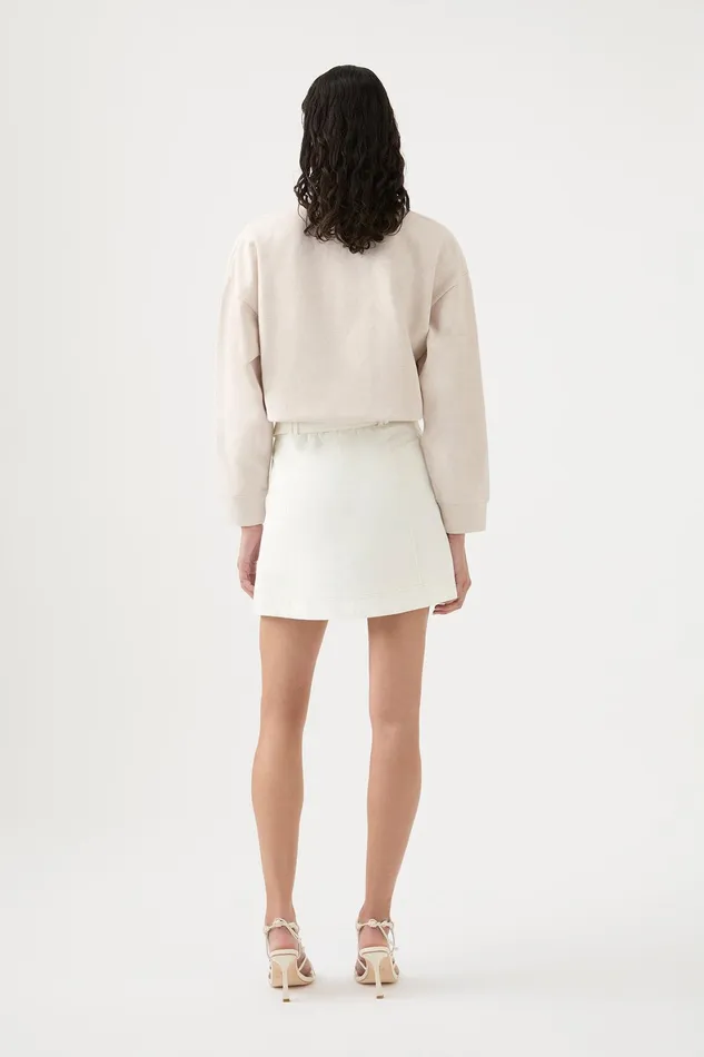 Aje Beacon Utility Mini Skirt Ivory Women Skirts