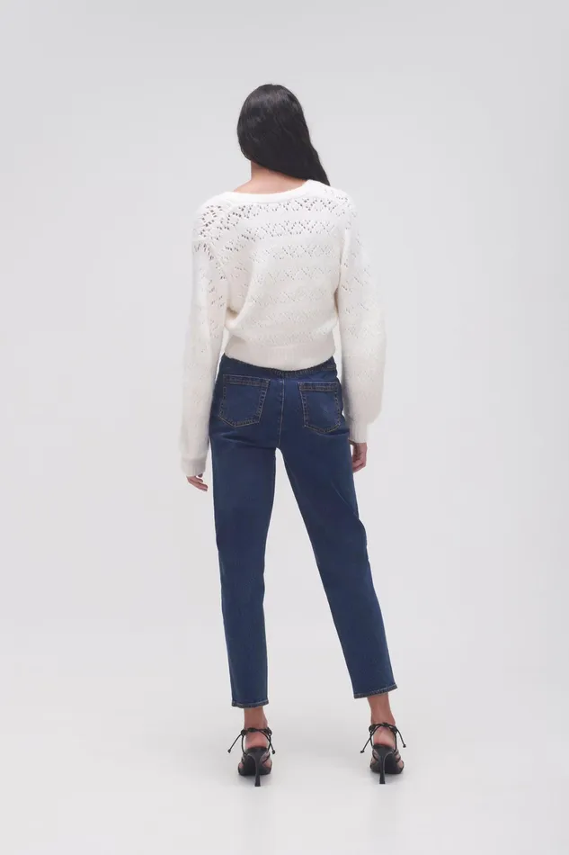 Aje Colorado Cocoon Jean Washed Indigo Women Pants