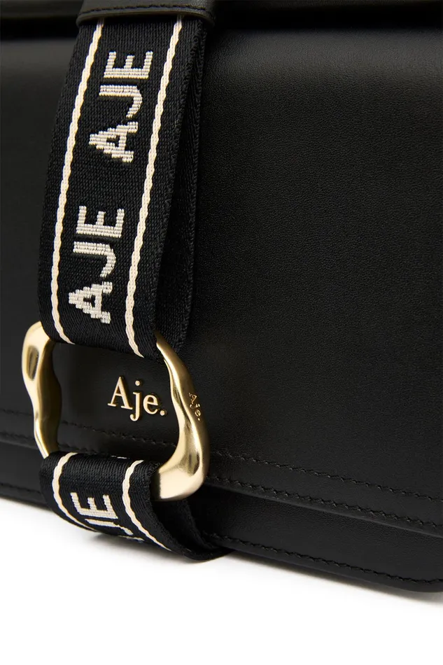 Aje Cosmos Chain Crossbody Bag Black Women Handbags and Wallets
