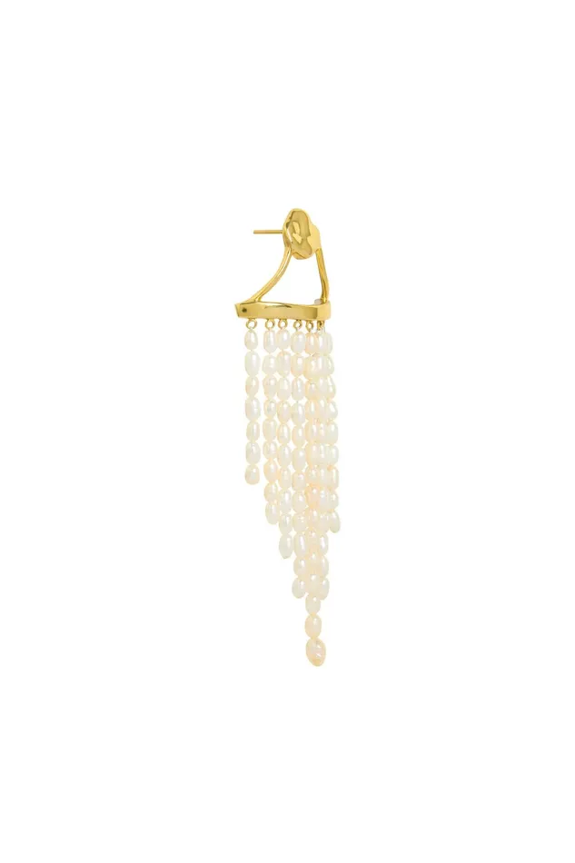 Aje Daydream Pearl Cascade Earring Gold Women Jewellery