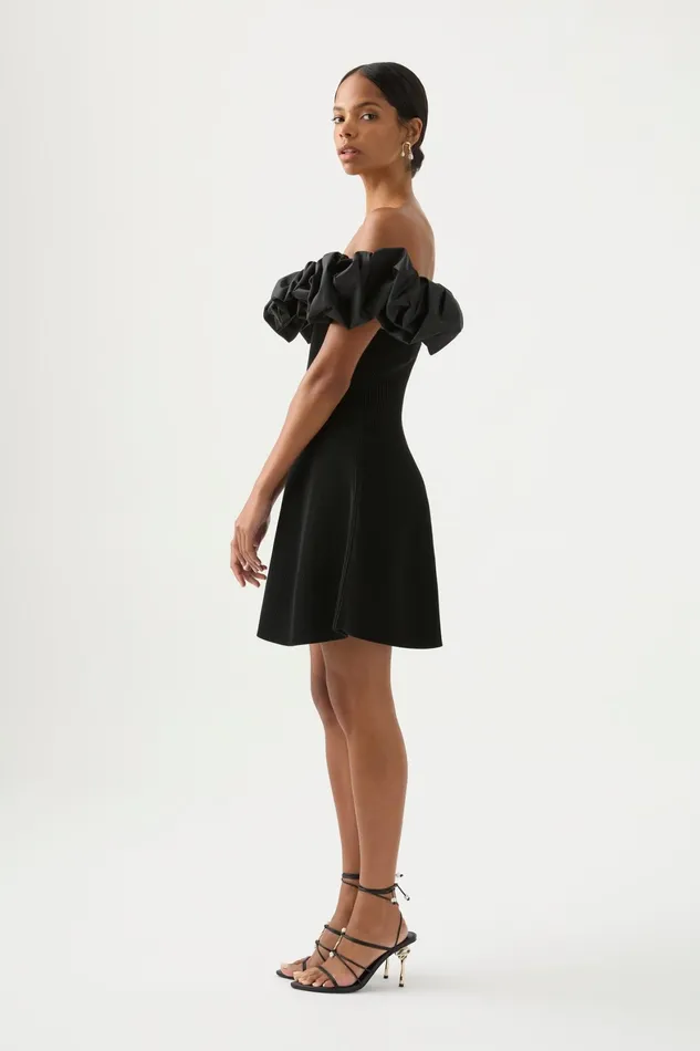 Aje Eldora Mini Dress Black Women Dresses