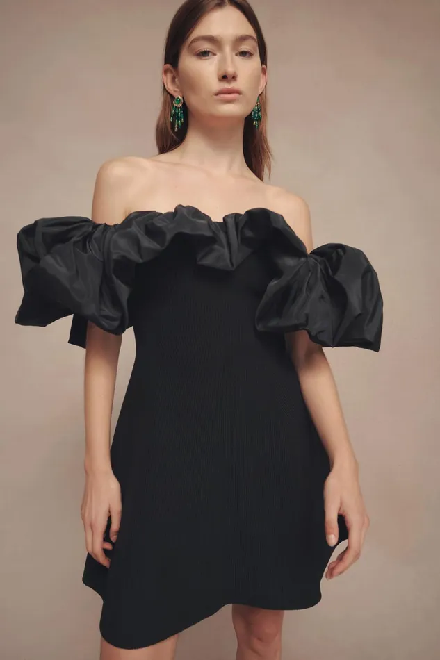 Aje Eldora Mini Dress Black Women Dresses