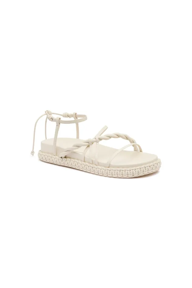 Aje Tryphena Platform Twist Sandal Ivory Women Shoes