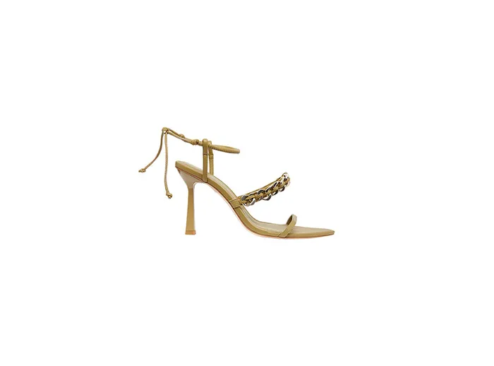 Aje Wanderlust Chain Heel Olive Green Women Shoes