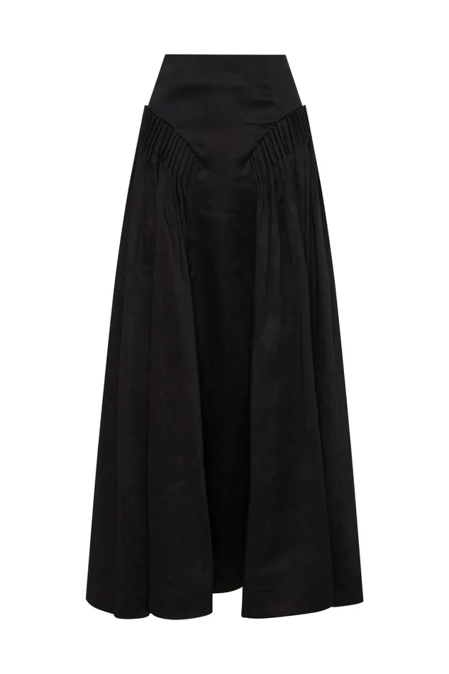 Aje Yves Midi Skirt Black Women Skirts