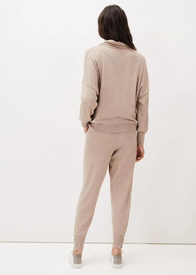Alice Knitted CoOrd Joggers Mocha Women Phase Eight Trousers