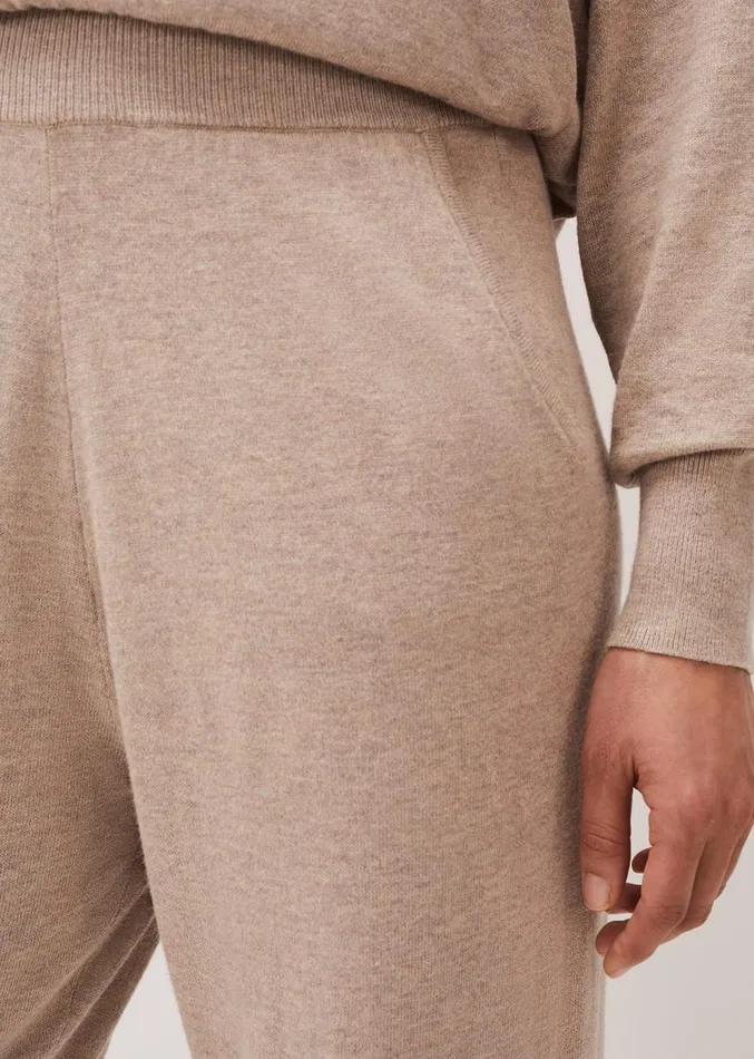Alice Knitted CoOrd Joggers Mocha Women Phase Eight Trousers