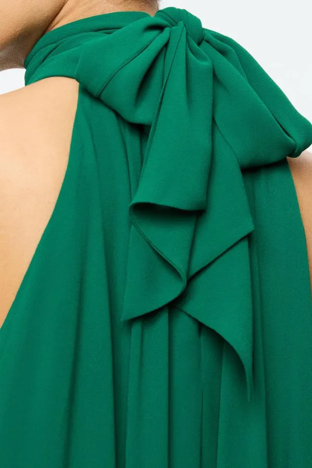 Alice Olivia Corine Mini Dress Forest Green Women Dresses