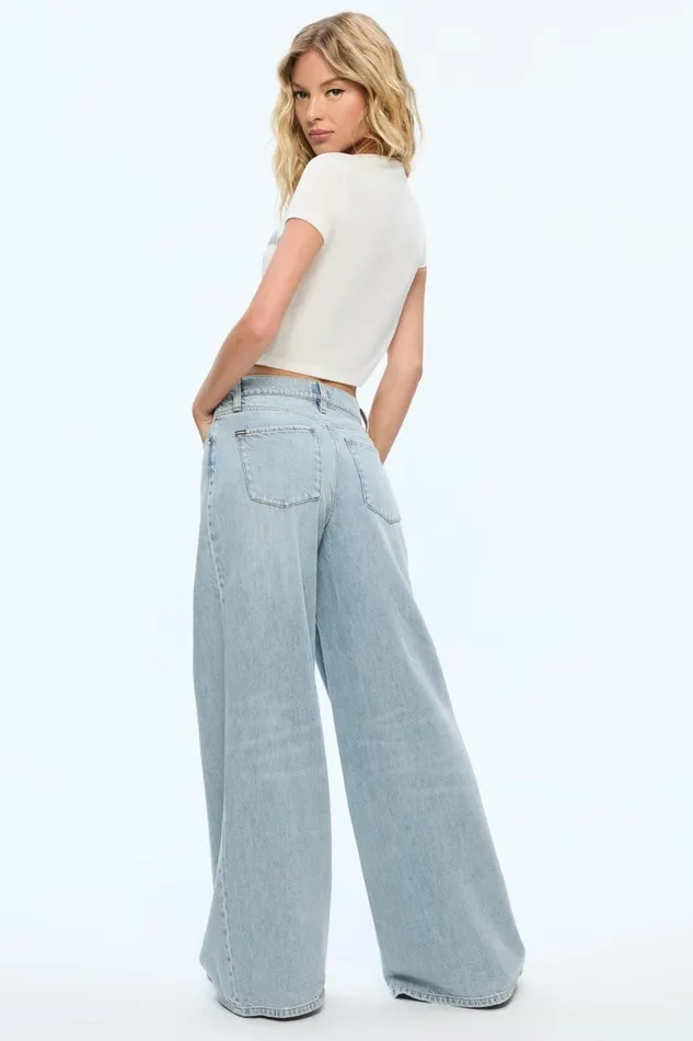 Alice Olivia Harper Jean Rockstar Blue Women Pants